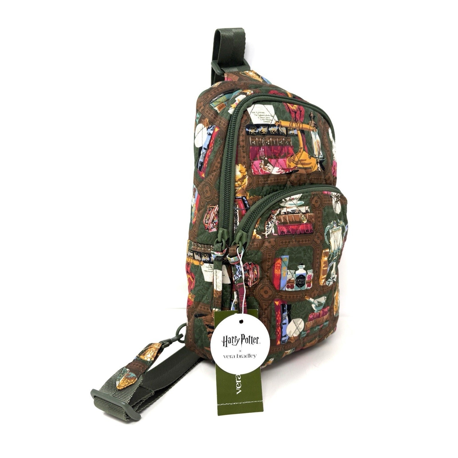 Vera Bradley Harry Potter Hogwarts Library Lorman Sling Backpack New EXACT 2025