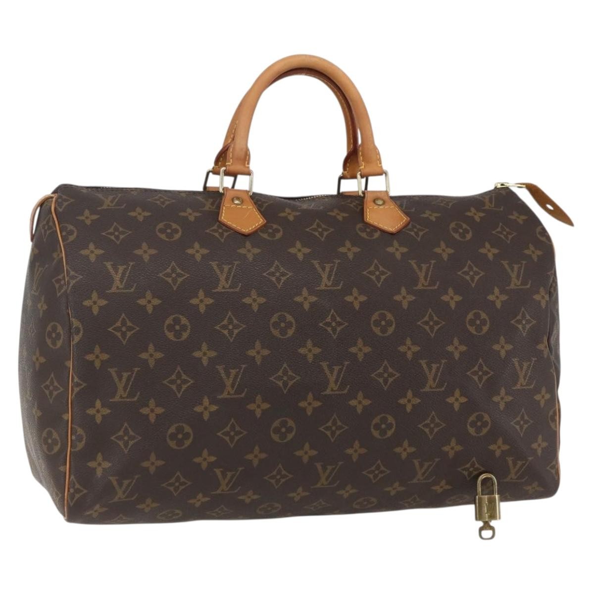 LOUIS VUITTON Monogram Speedy 40 Hand Bag M41522 LV Auth 156336V