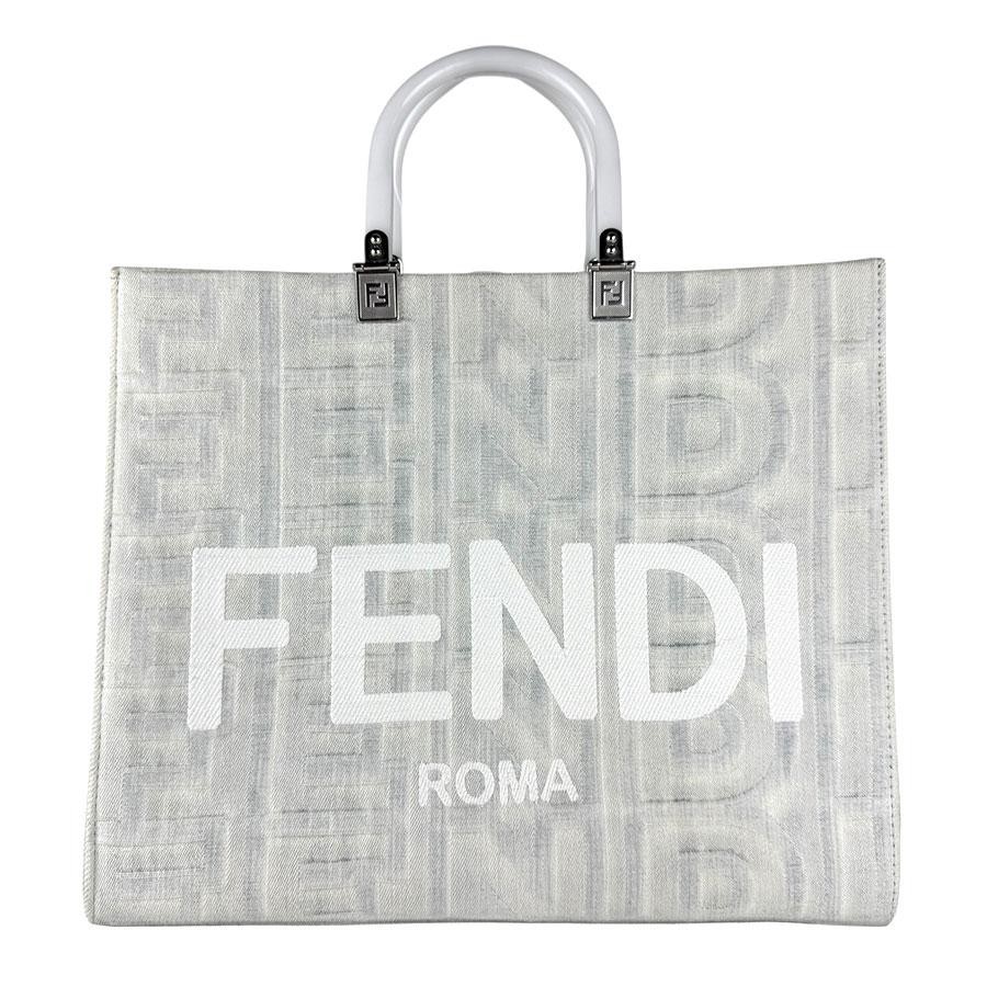 FENDI Bag: Sunshine Medium 8BH386-ANXX Gray W36H30D15cm w/dust bag strap;–