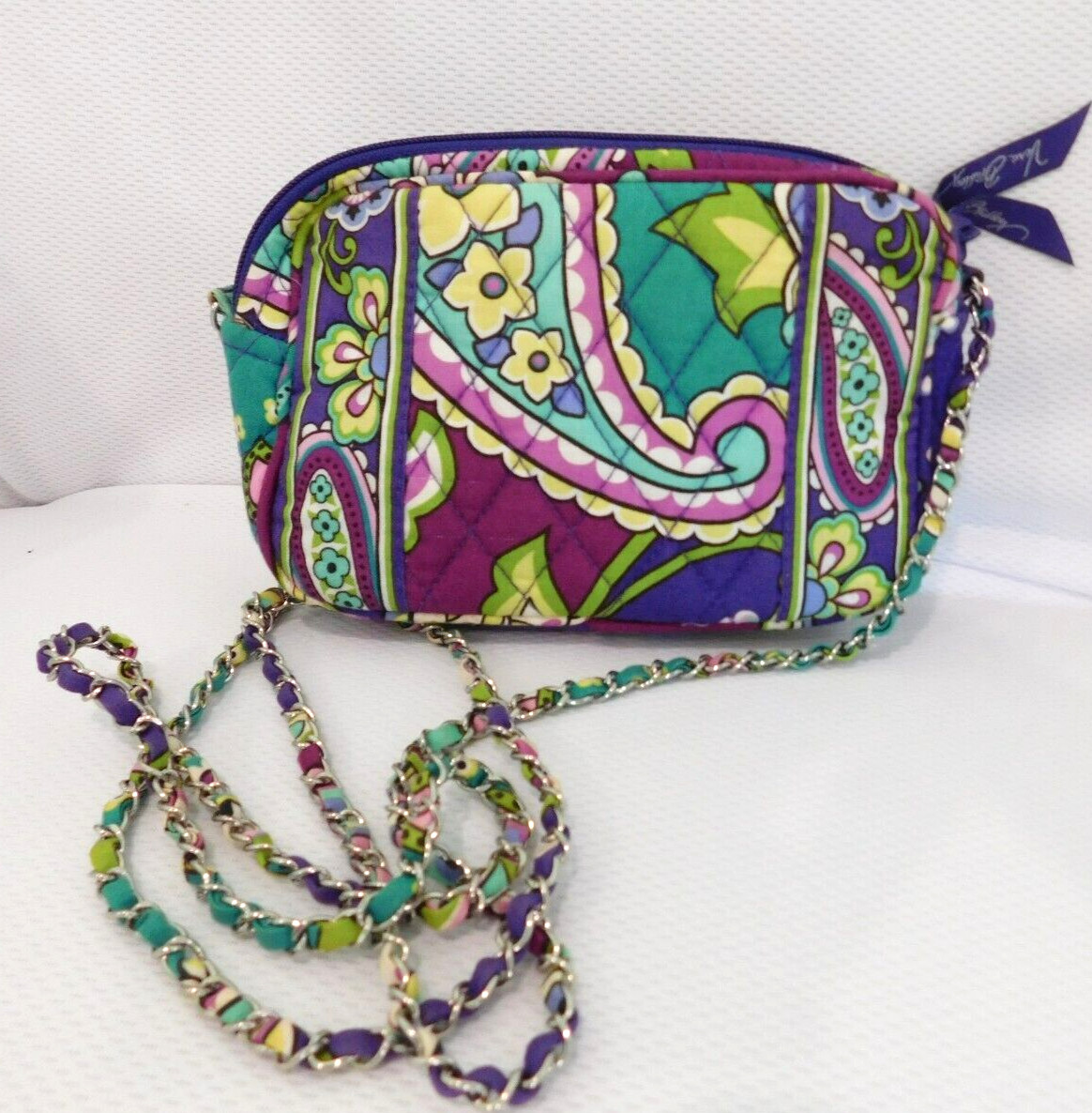 VERA BRADLEY Tote Bag & Matching Crossbody Purse – Heather Pattern – Very Nice