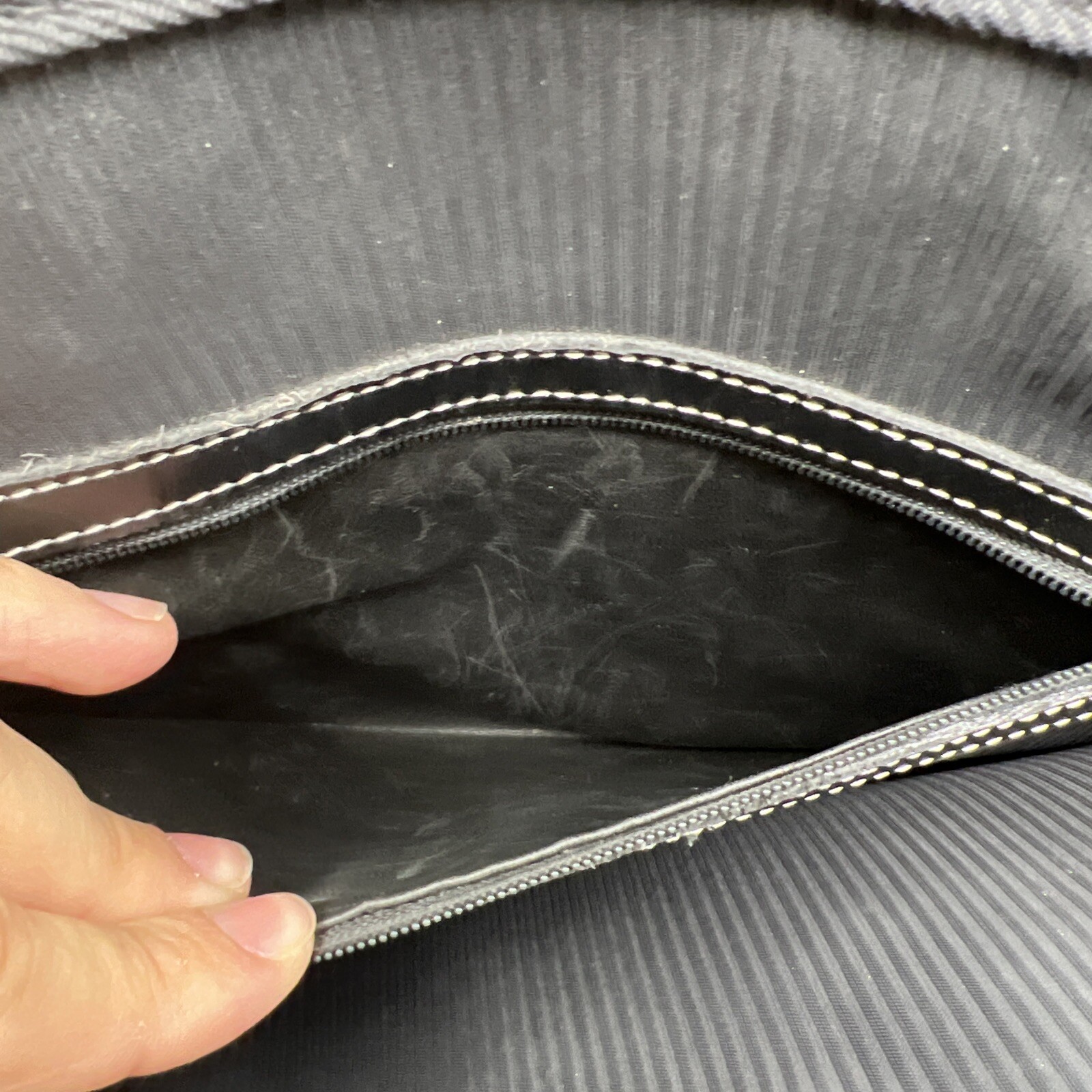 Dooney & Bourke PARaSOLE Black Suede Handbag Tote