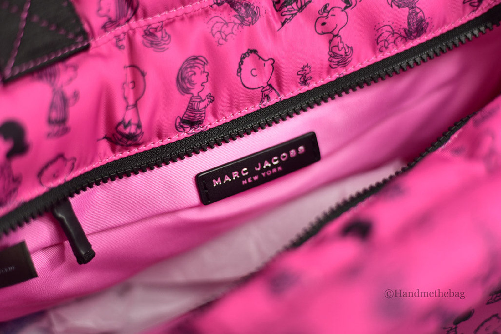 Marc Jacobs X Peanuts Fuschia Nylon Tote