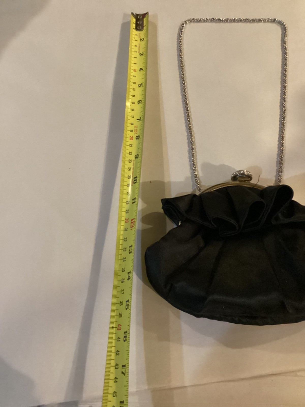Lulu Townsend Black Clutch Purse Night Bag in Very Good Condition