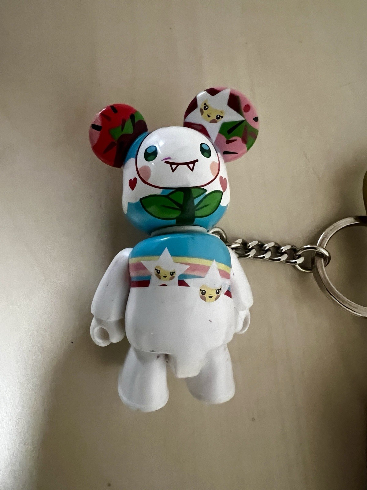 Pre-owned 2006 Lesportsac x Tokidoki Small Wristlet Pouch with Strap and Charm