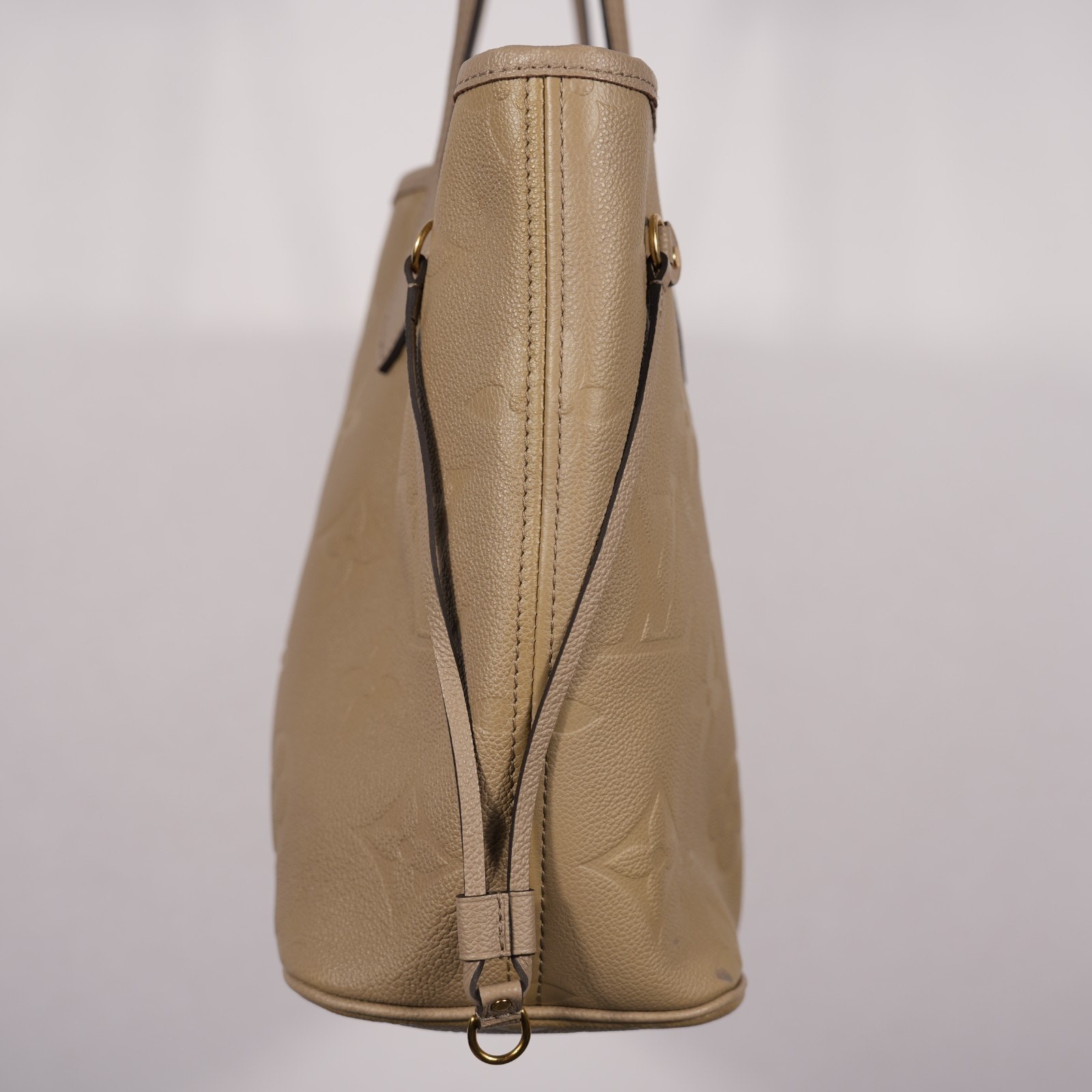 Louis Vuitton LV Empreinte Monogram Giant Neverfull MM Tourterelle Tote Bag