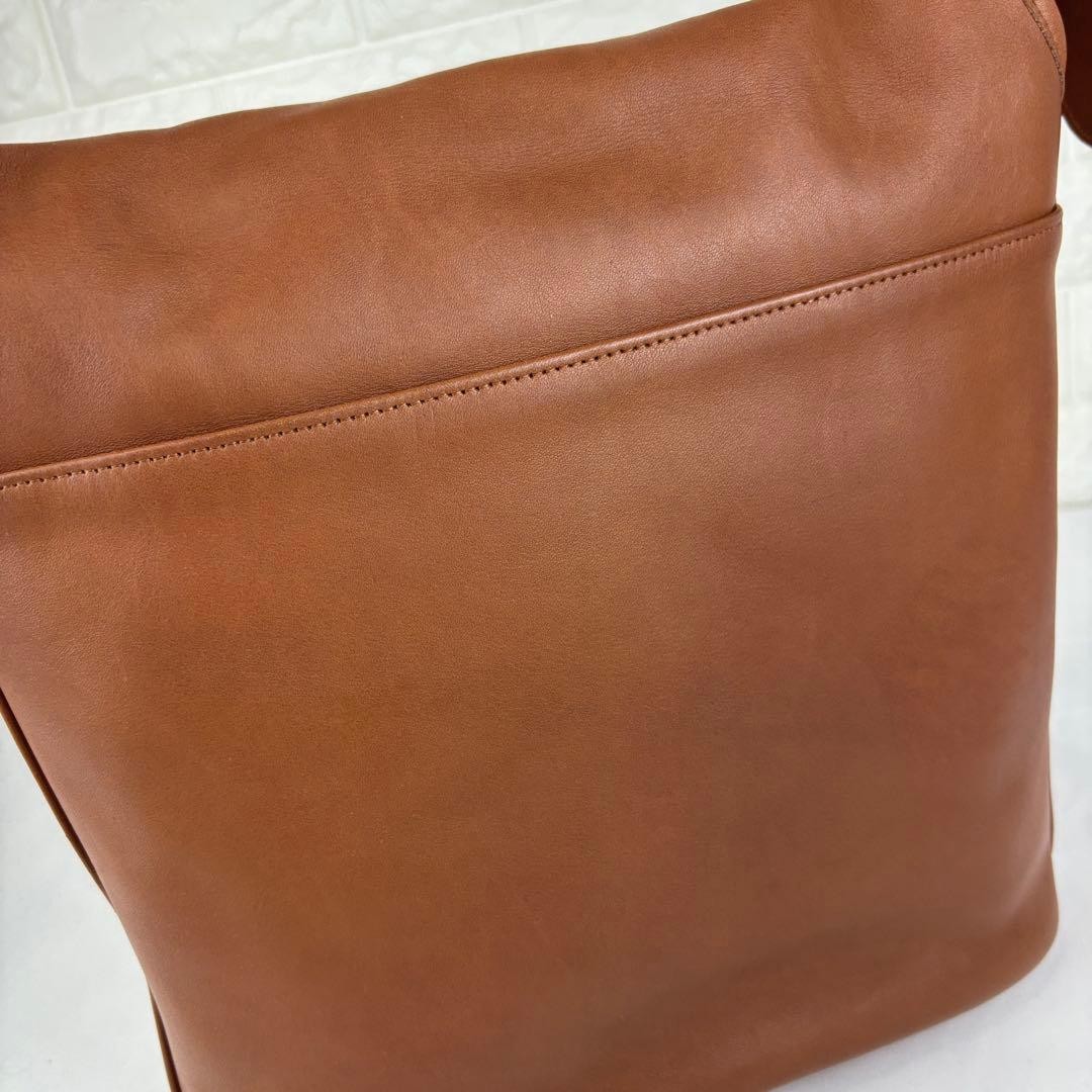 COACH 4115 Vintage Shoulder Bag Flaplock Leather Brown Gold Hardware From Japan