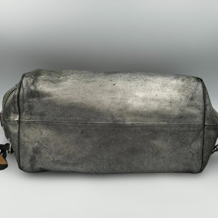 Chloe Kerala Silver Leather Shoulder Bag Rare Archive Y2K Womens Vintage Auth
