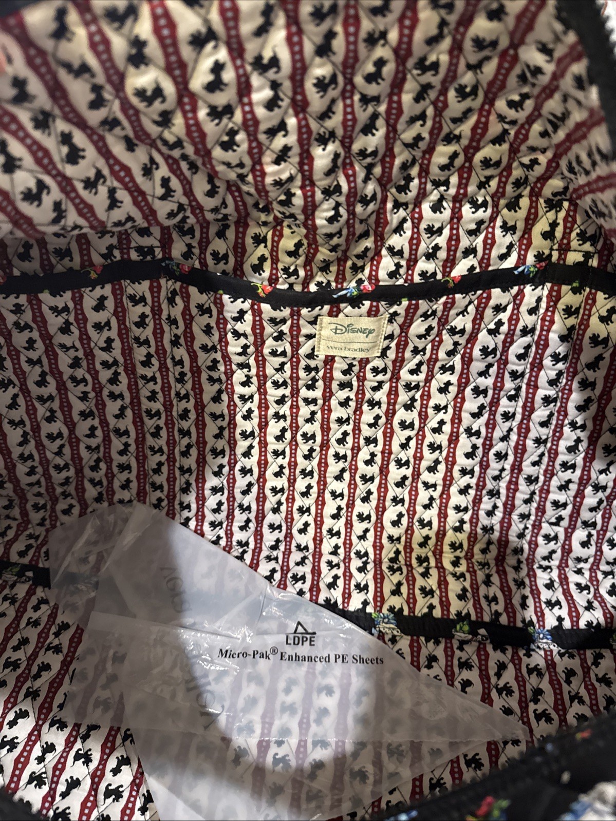 NWT VERA BRADLEY Large Duffel Bag Carry On Disney 101 Dalmatians Dogs $145