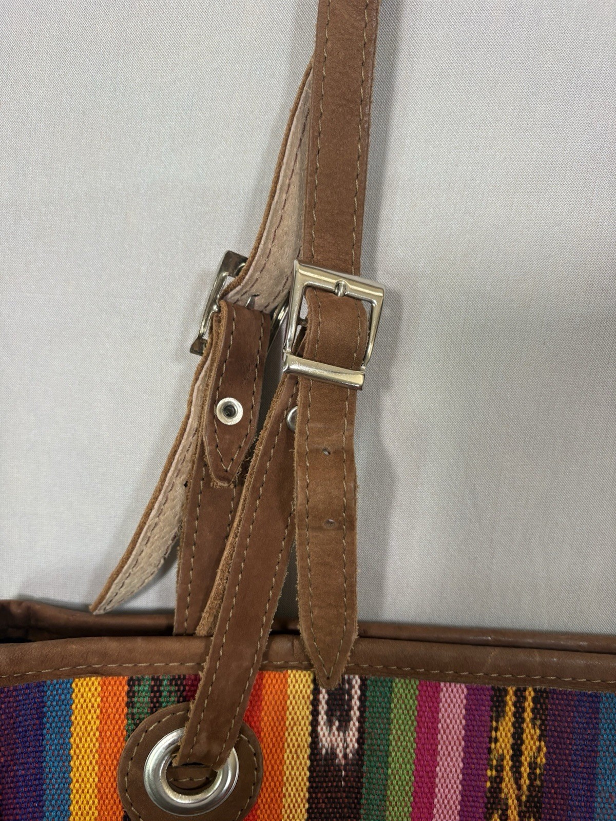 Tikal Guatemala Woven Tote Bag – Boho Artisan Mayan Stripe Shoulder Bag