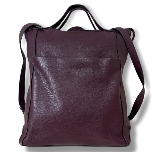 Cole Haan Grand Ambition Convertible Backpack Tote – Rare – Wine -EUC