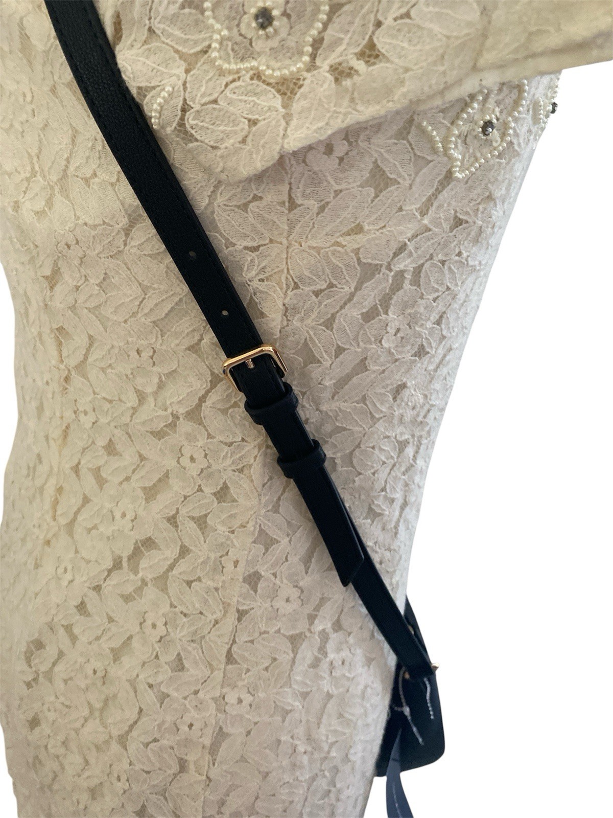 Tommy Hilfiger Black Crossbody Bag Gold Logo Medallion Adjustable Strap New
