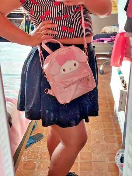 Sanrio Hello Kitty Mini Bag Multifunctional My Melody Kuromi Shoulder Bag MINISO