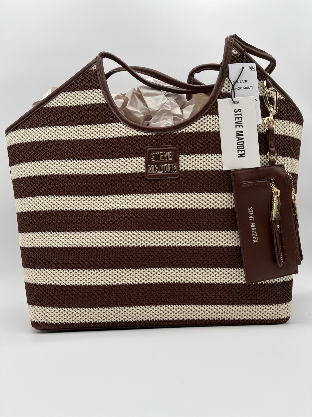 Steve Madden Women’s Extra Large Oceane Bag – Chocolate Multi