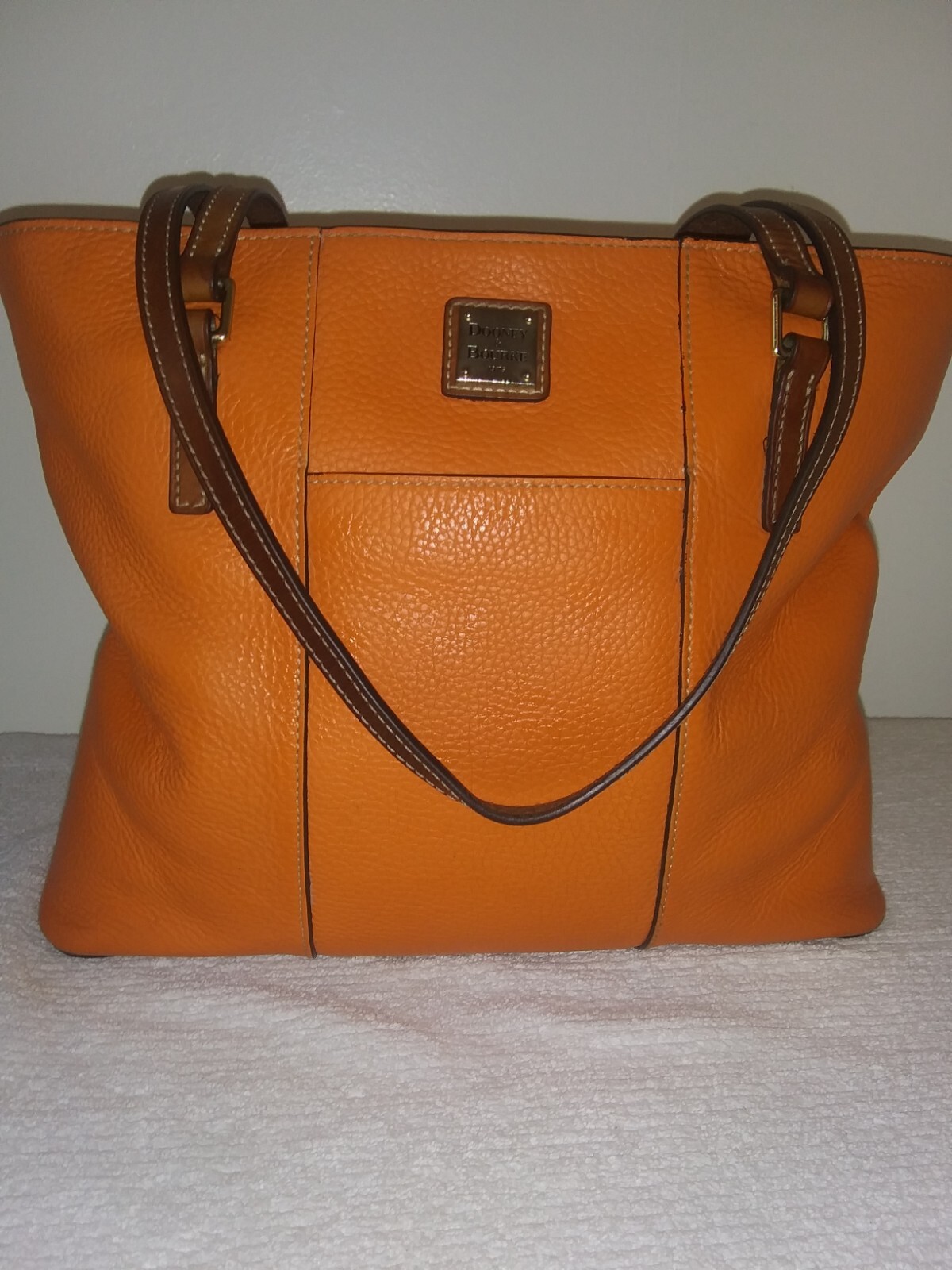 DOONEY BOURKE LEXINGTON LG SHOPPER TOTE SHOULDER BAG ORANGE TANGERINE