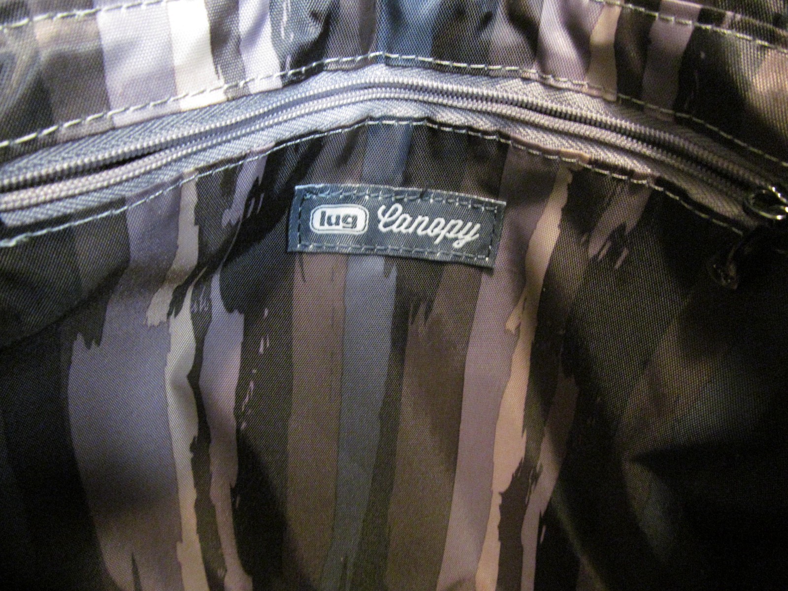 Lug Canopy Love, Crossbody in Nylon, with Love Stitched on Front