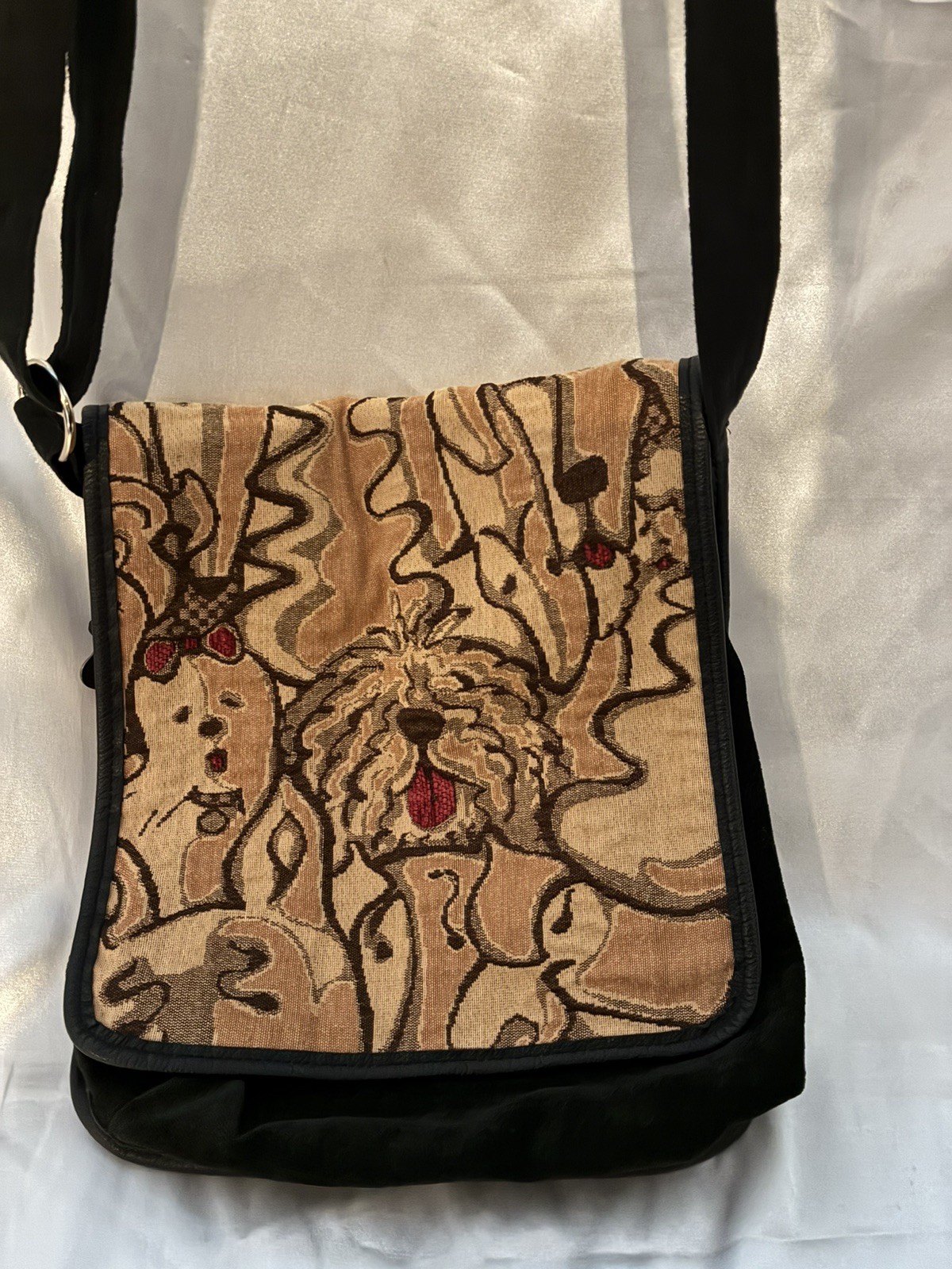 Vintage Erda of Maine woven tapestry crossbody bag