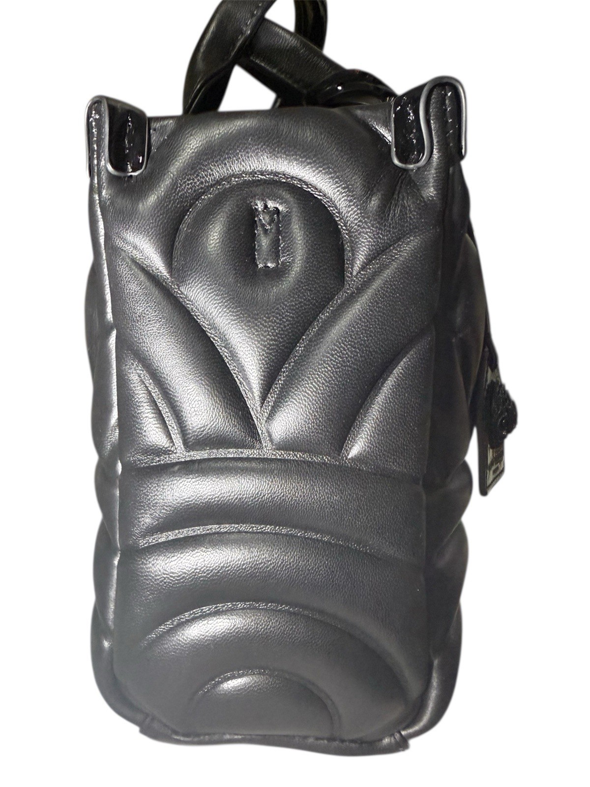 Kurt Geiger London Small Southbank Puff Leather Tote Black NWT $245