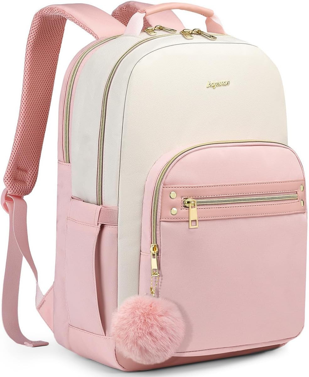 Laptop Backpack for Women Travel: Cute 15.6 Inch College Bookbag Casual Daypack