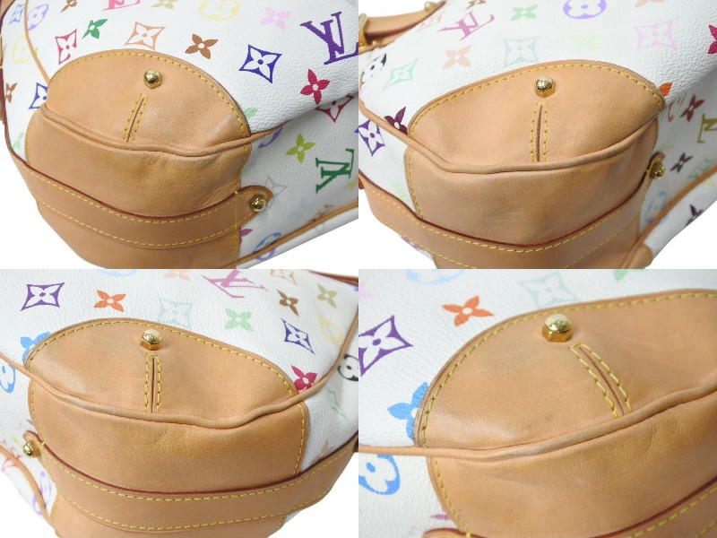 LOUIS VUITTON Greta Shoulder Bag Monogram Multicolore Multicolor White