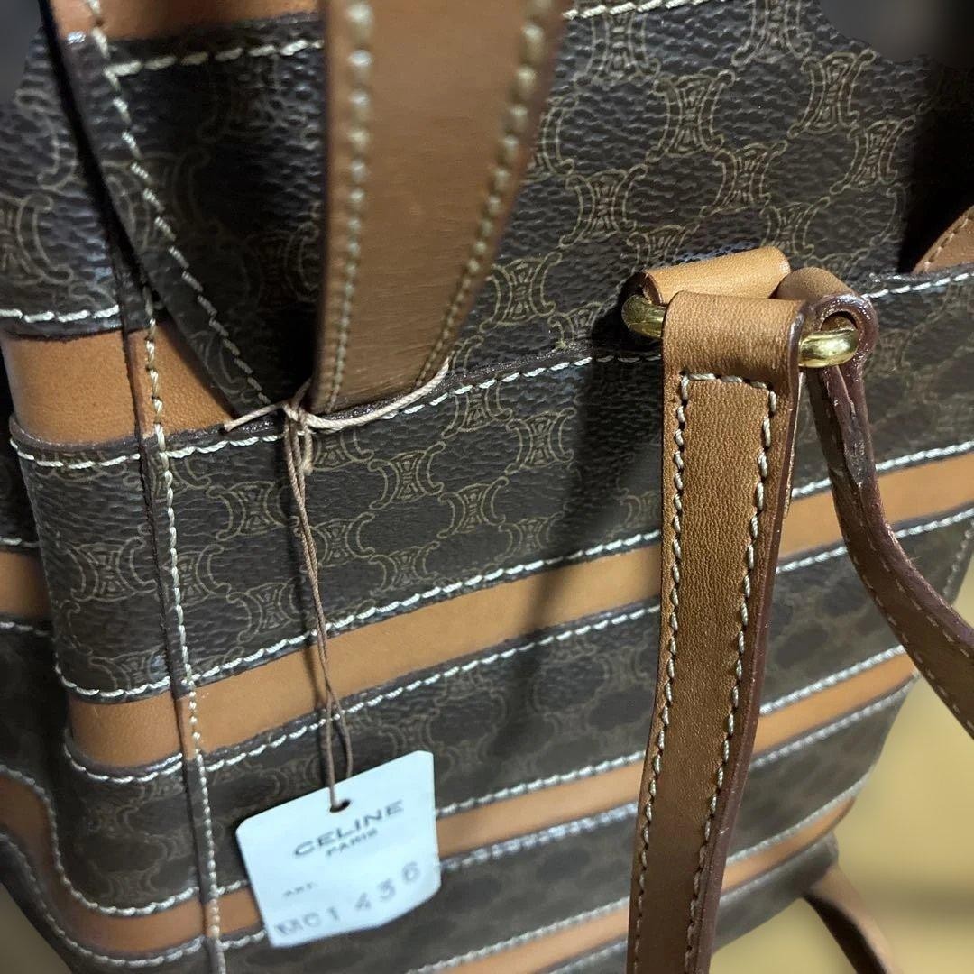 New Unused Item CELINE Backpack Macadam Drawstring FM649