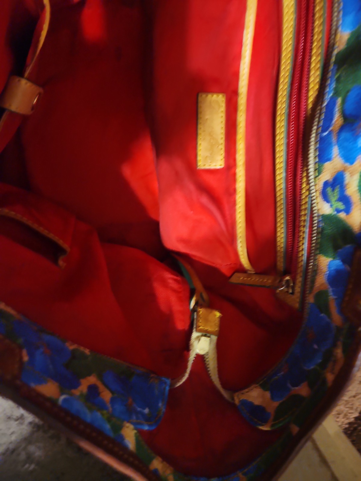 Dooney & Bourke Blue And White Floral Shoulder Bag