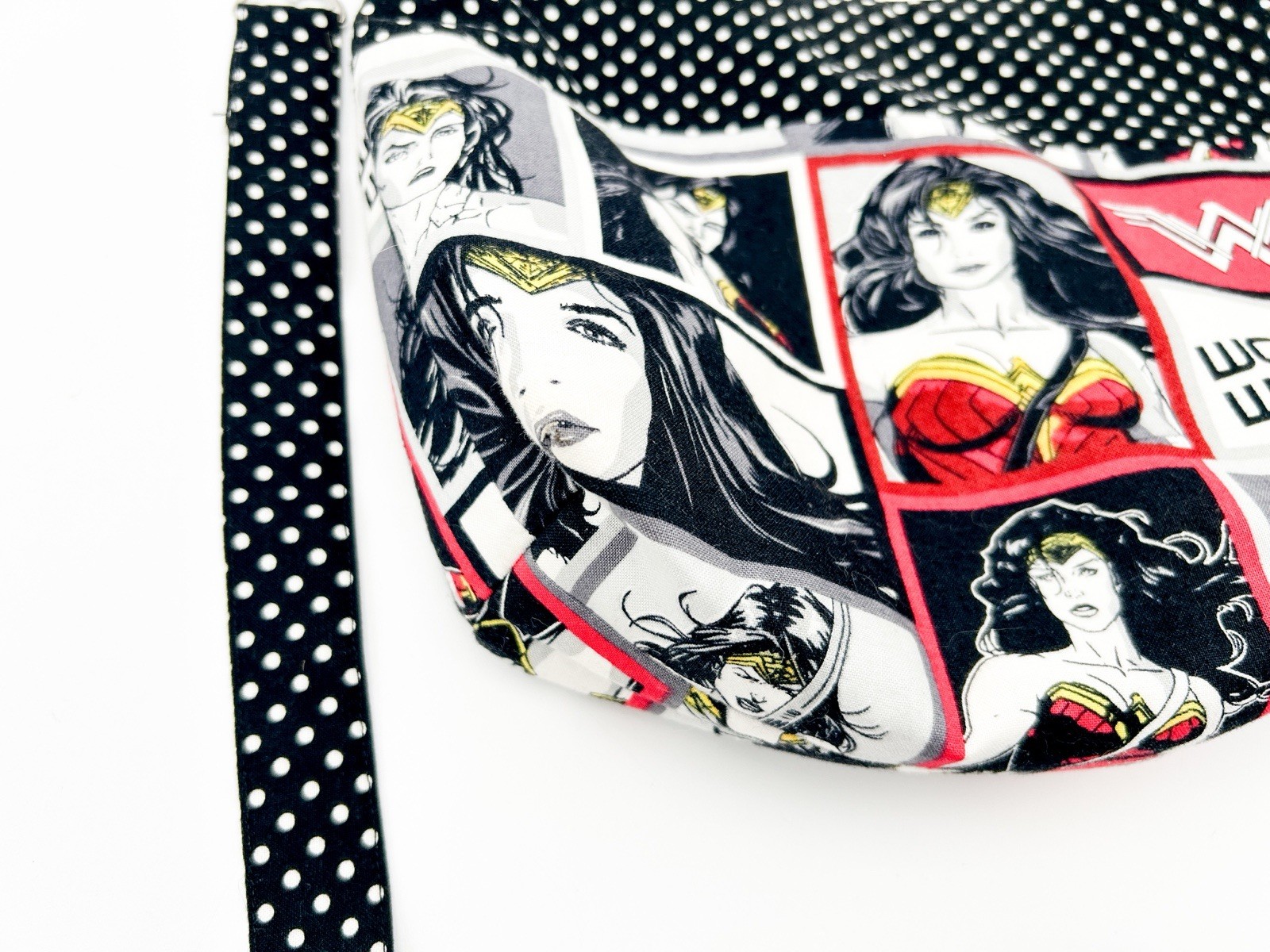Wonder Woman Cloth Crossbody Bag Purse Sewn Possibly Handmade