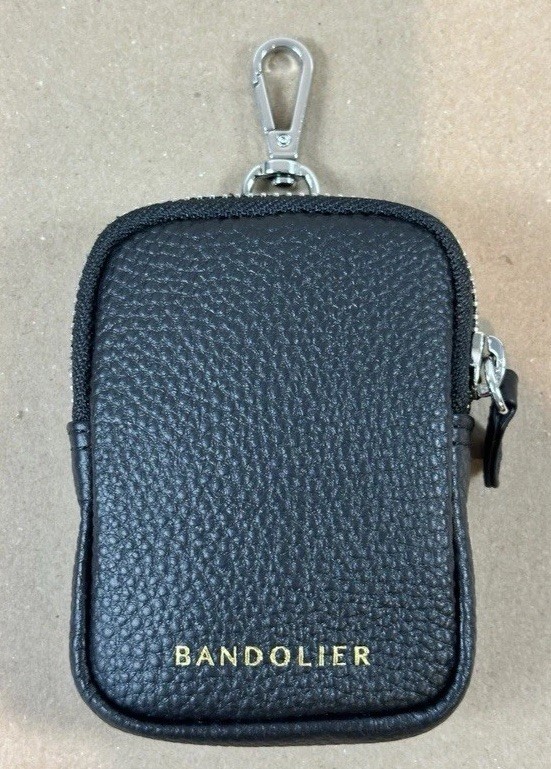 Bandolier Mini Zip Pouch – Black 2.75″W x 4″H