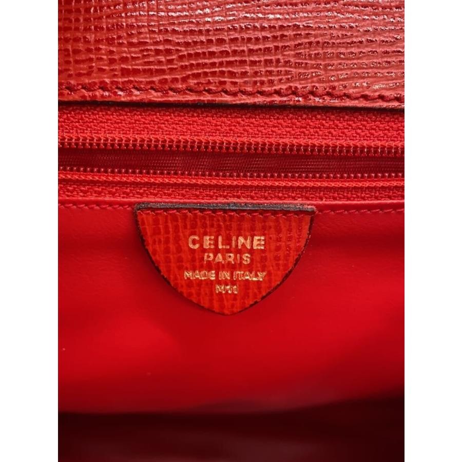 CELINE Bag: 2way Shoulder Red W23.5H21D10.5cm w/o accessories;