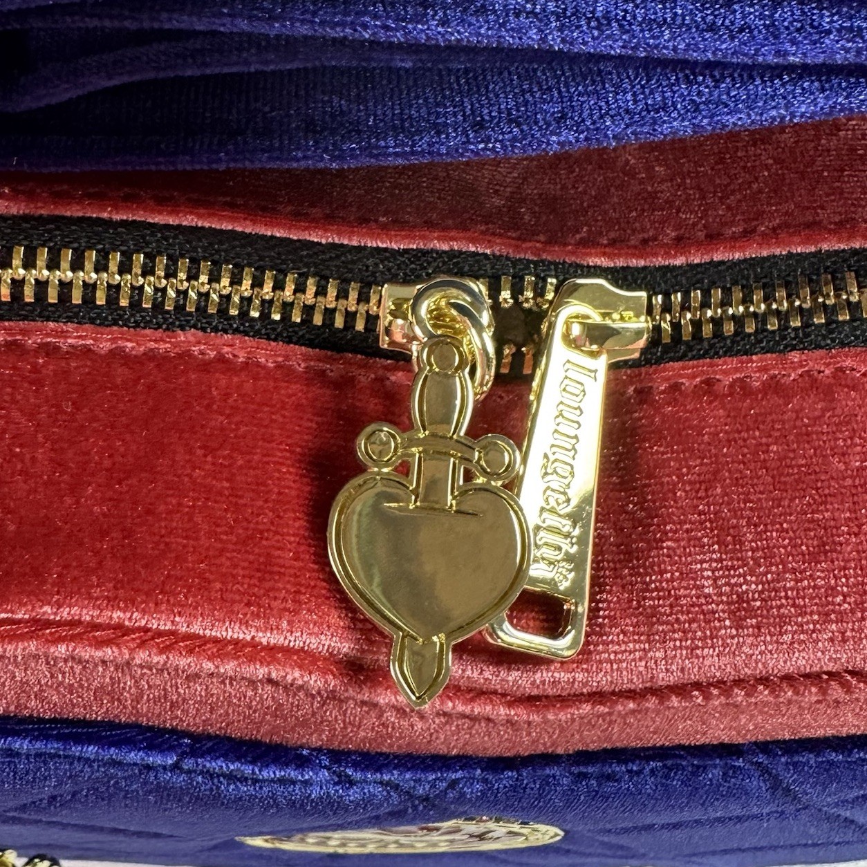 Loungefly Disney Snow White Evil Queen Heart Shaped Velvet Crossbody Bag New