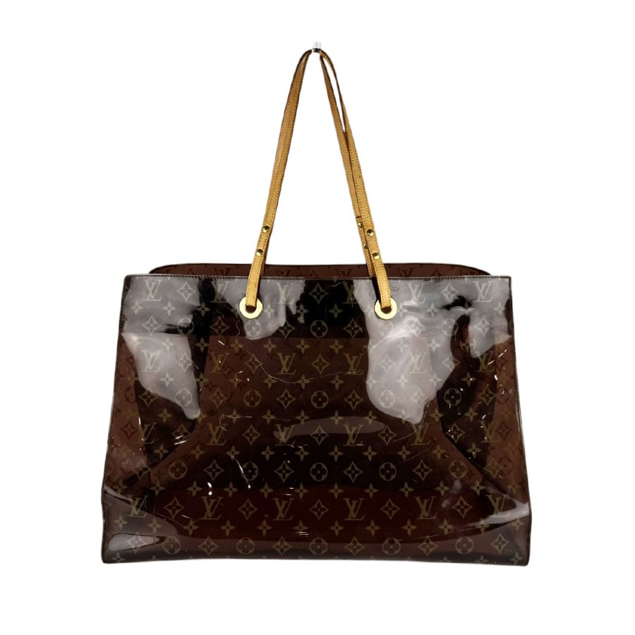 Auth LOUIS VUITTON Monogram Cabas Cruise Handbag Brown PVC/Leather M50500 z10407