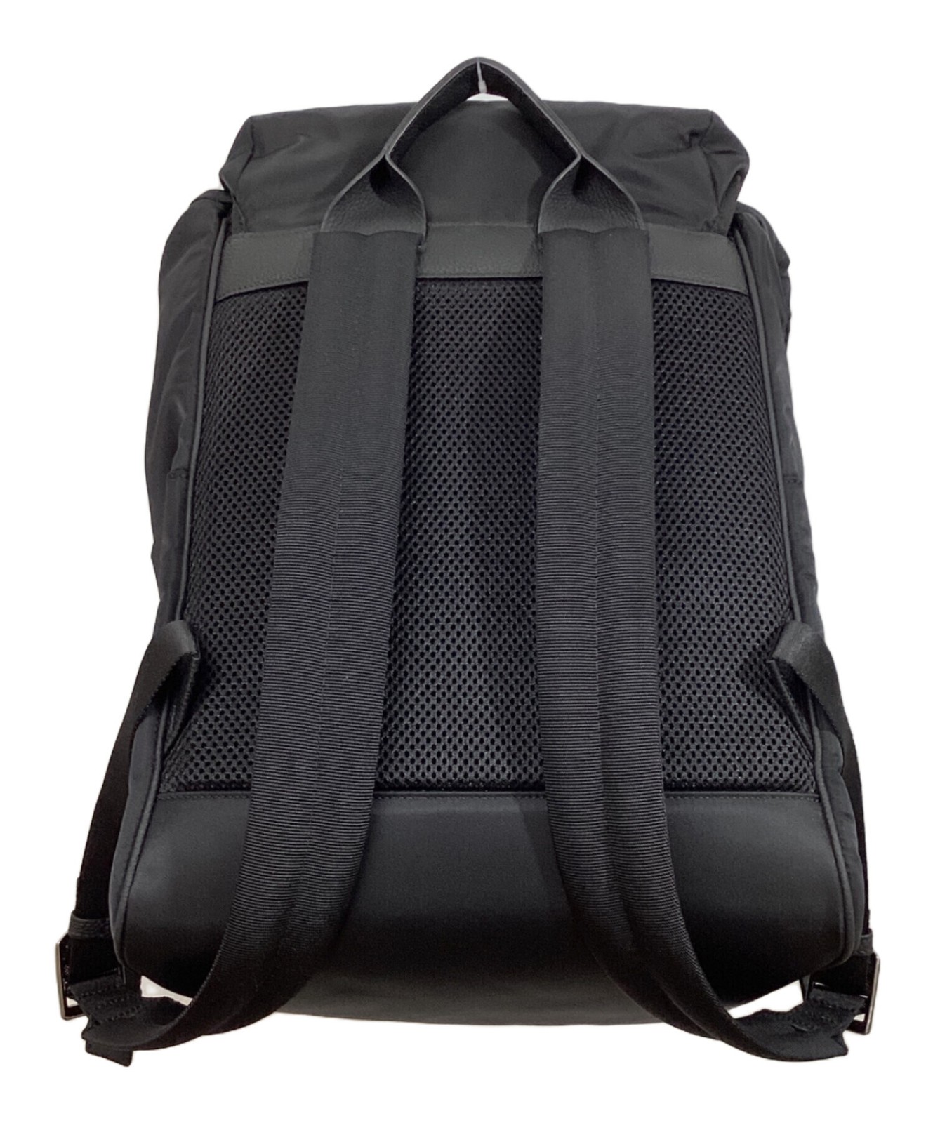 Bonaventura Celeste Nylon Flap Backpack BBNY7-BKSB Black #TFB13525