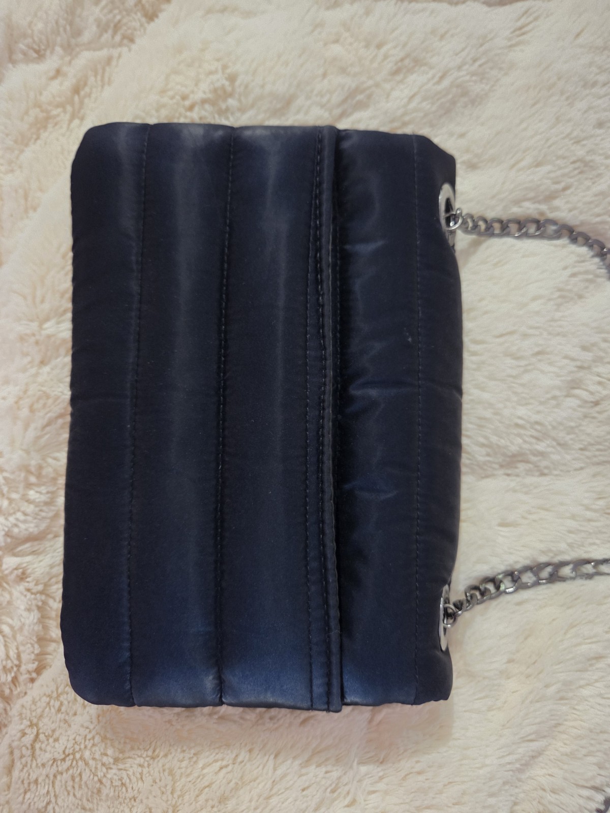 Think Royln Dame Handbag in Rich Indigo Blue Quilted Small Crossbody
