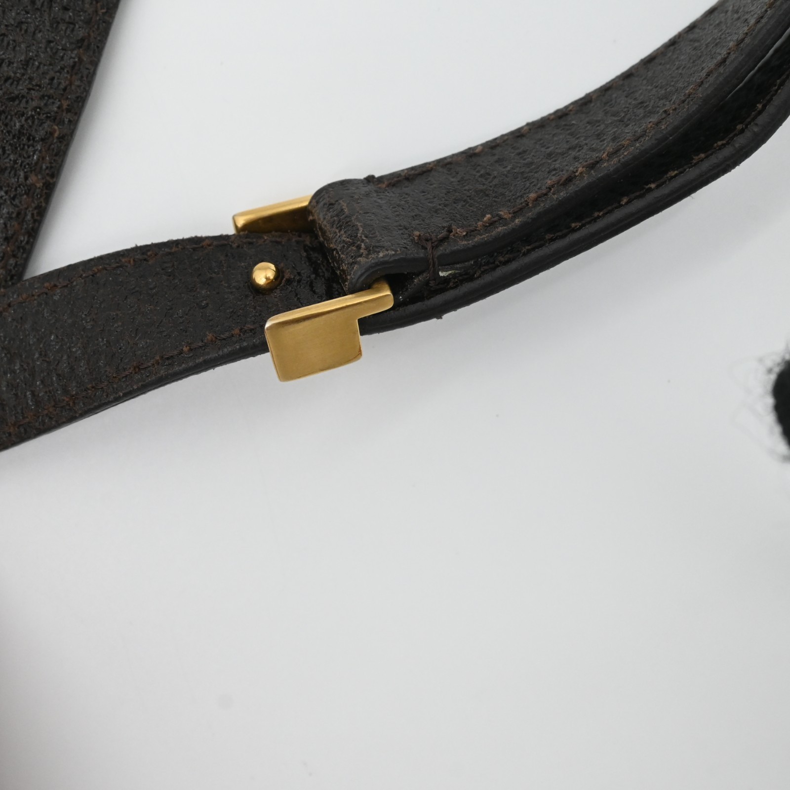 Fendi Classico No.1 Brown Leather Crossbody Messenger Satchel Bag