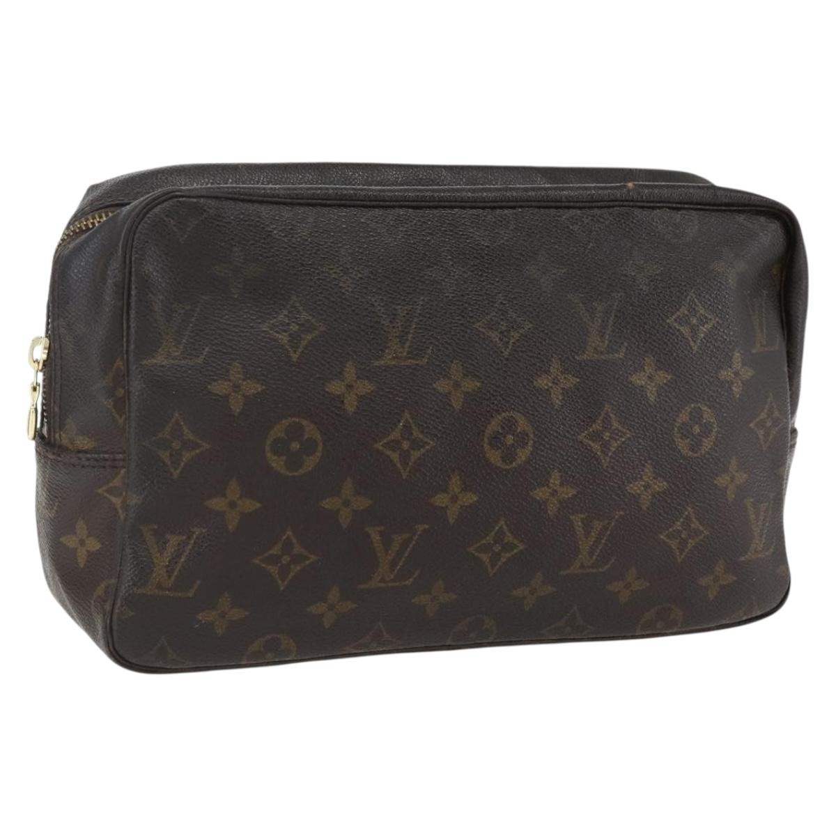 LOUIS VUITTON Monogram Trousse Toilette 28 Clutch Bag M47522 LV Auth ka2412