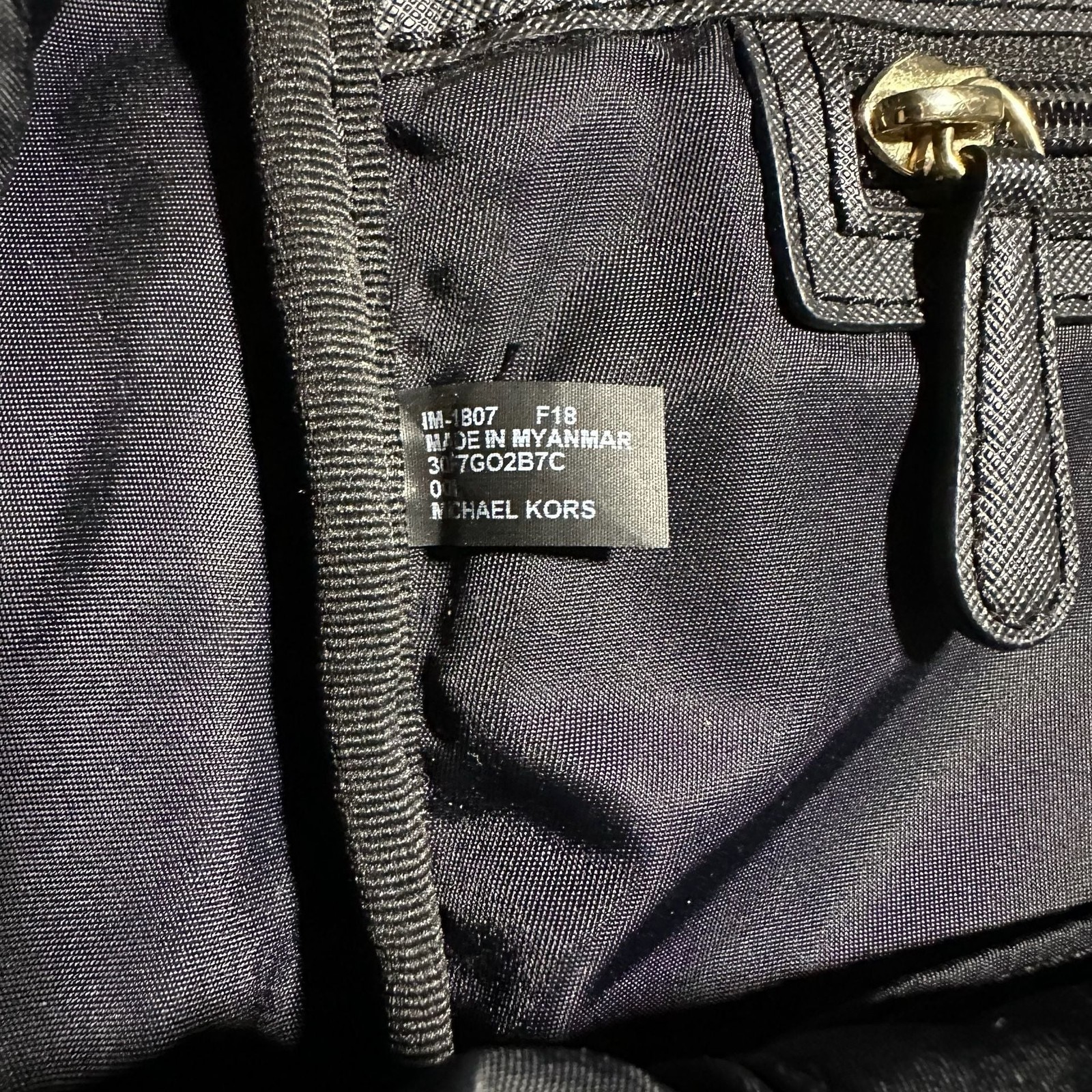 Michael Kors Kelsey Large Nylon Backpack in Black