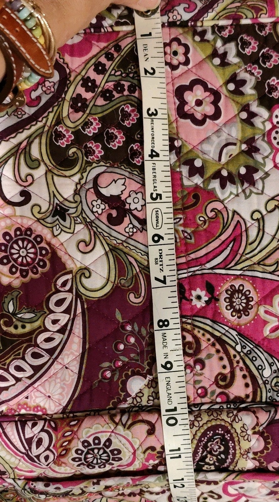Vera Bradley Very Berry Paisley Weekender Duffle Bag w/ Strap & Luggage Sleeve