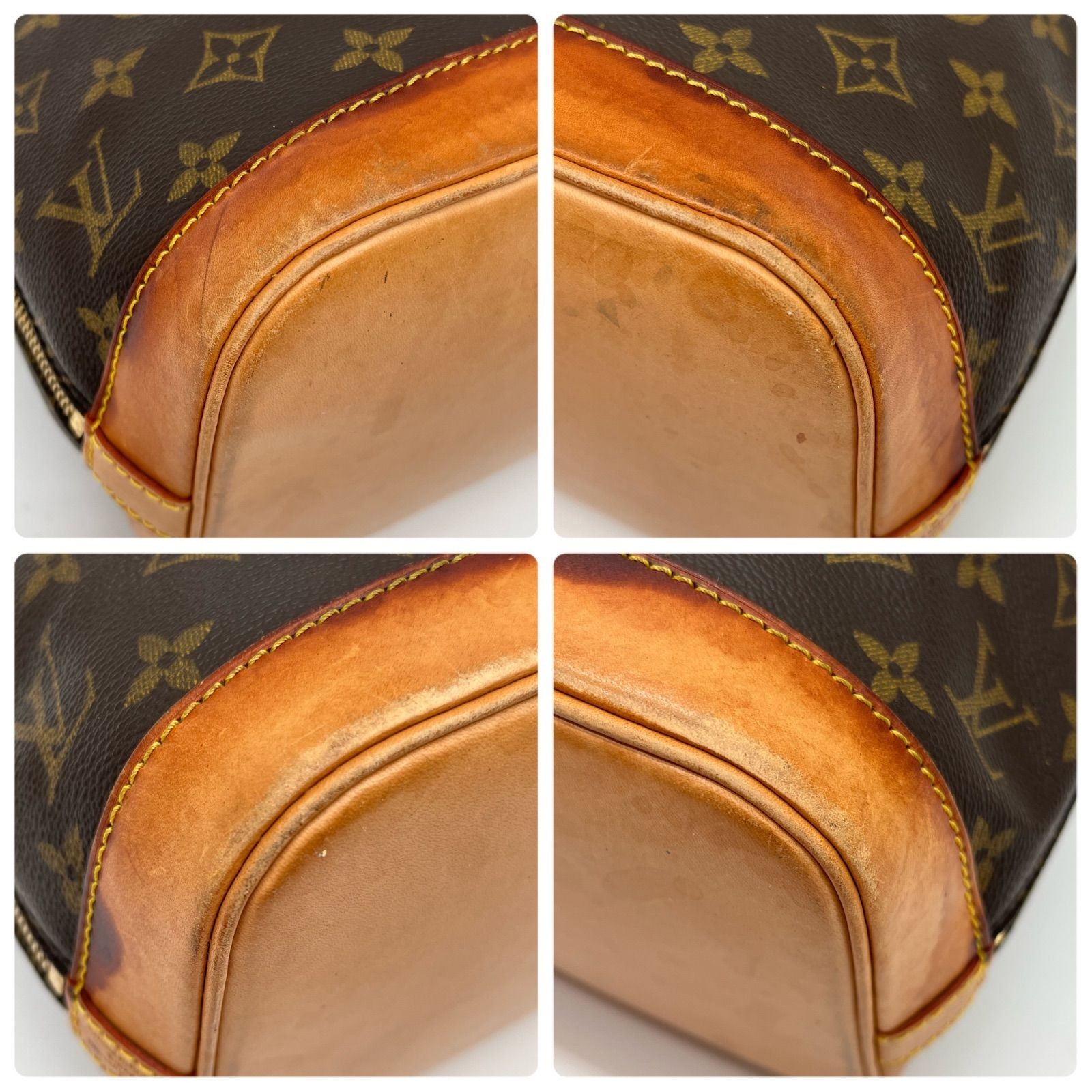 Auth LOUIS VUITTON Alma Monogram Handbag M51130 2Y10398