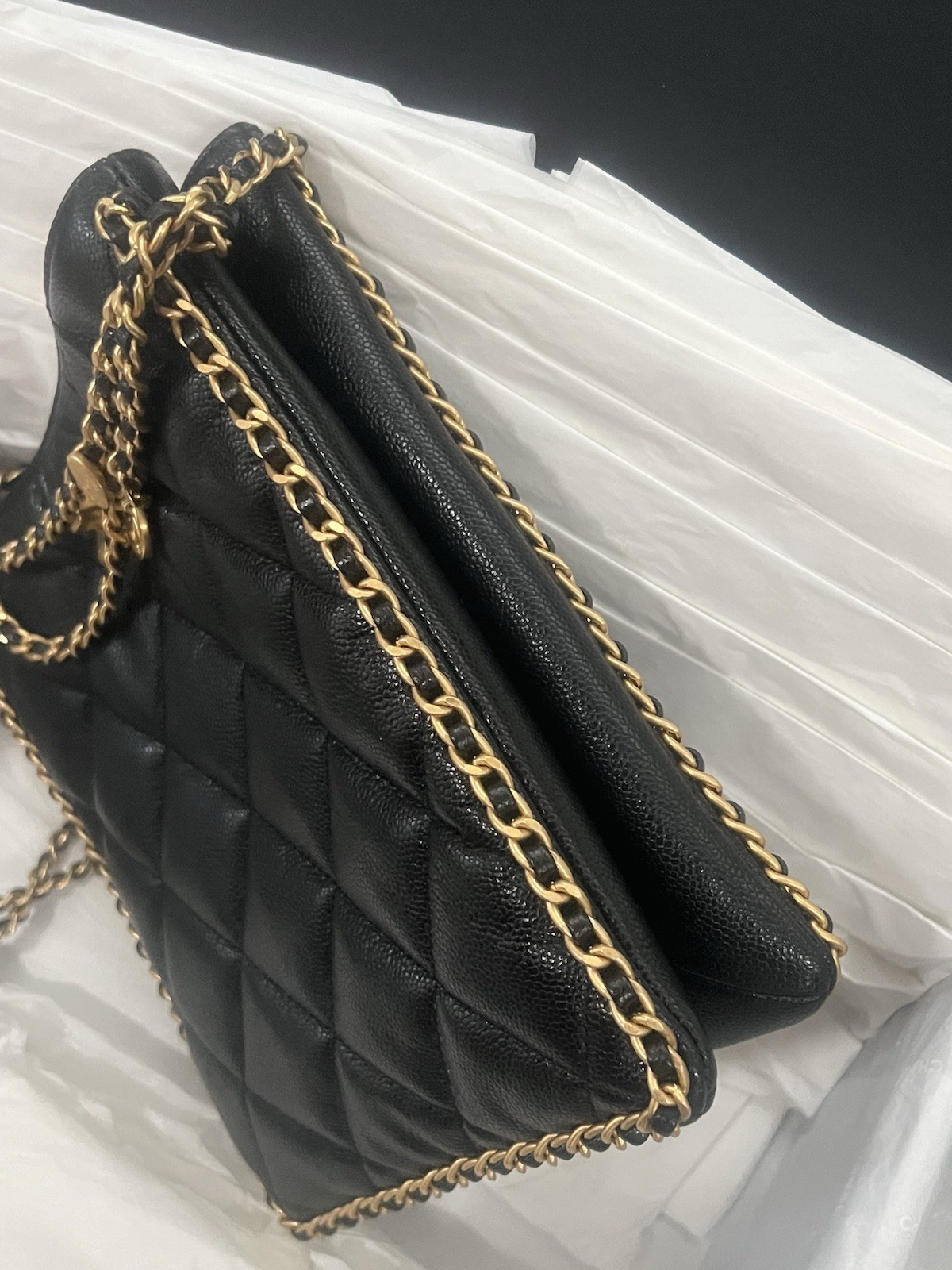 Chanel Caviar Never Ending Chain Tote Bag