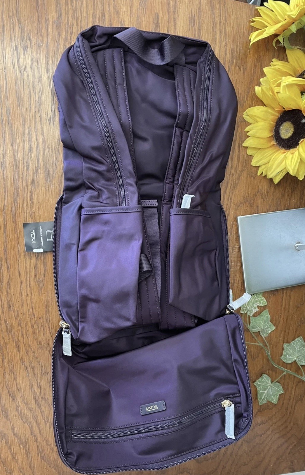 NWT TUMI BLACKBERRY PACKABLE BACKPACK FOLDABLE SHOULDER LARGE BAG TRAVEL CARRYON