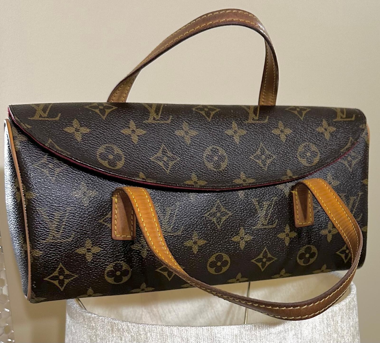 Louis Vuitton Sonatine Shoulder Bag Brown Canvas