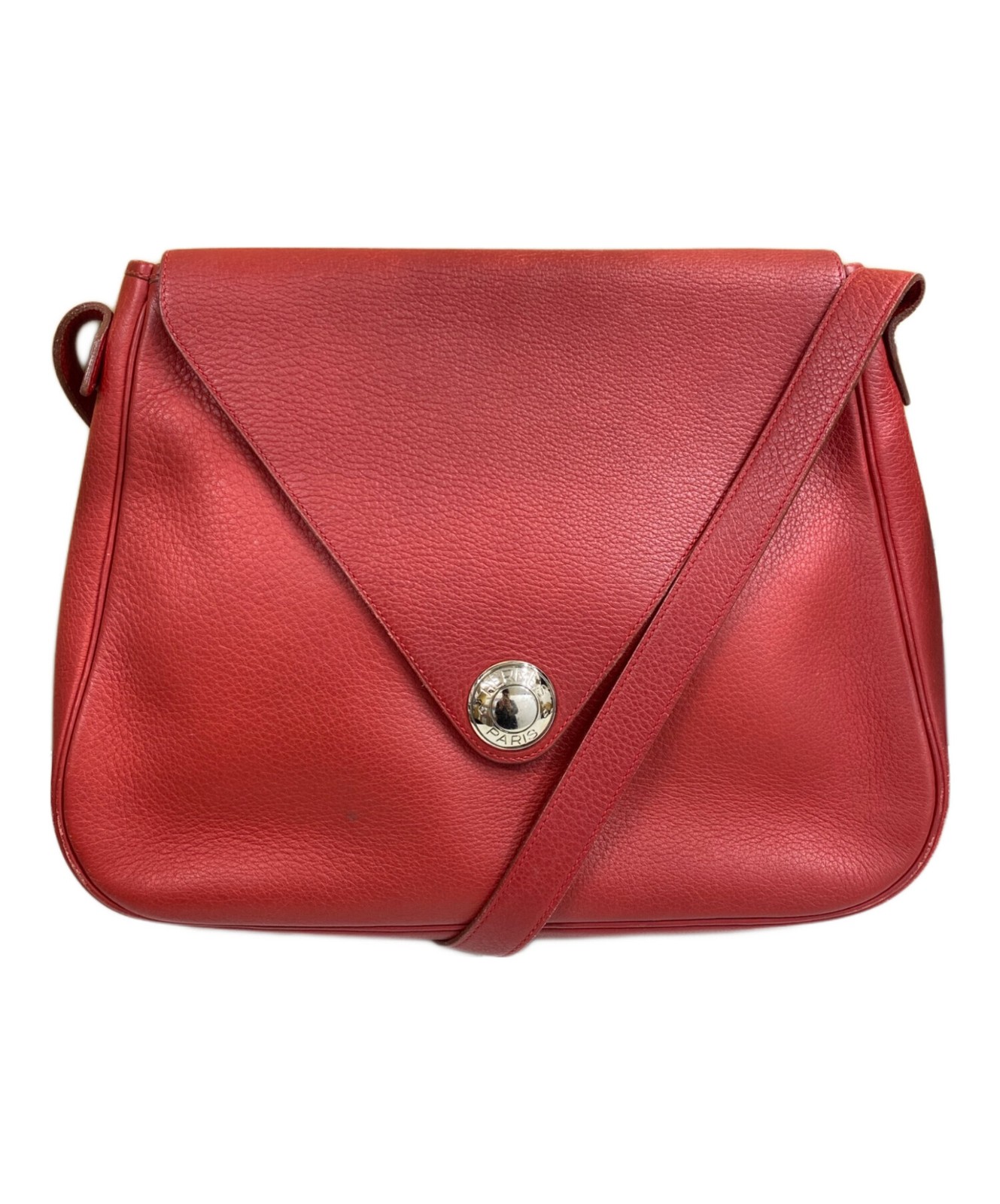 Hermes Christine Shoulder Bag Red #TFB1046