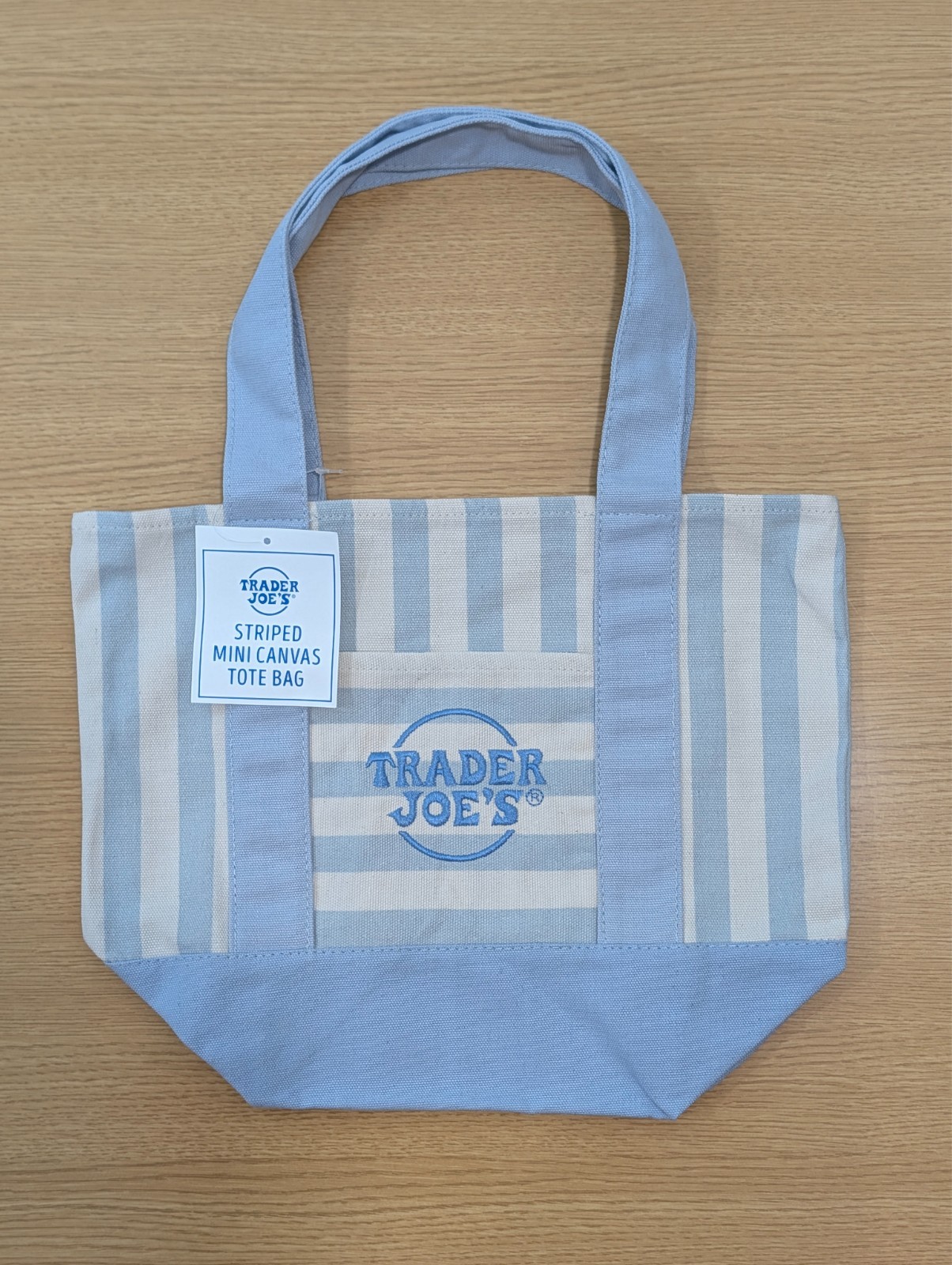 Trader Joe’s Mini Tote Bag – Blue (Summer 2026)
