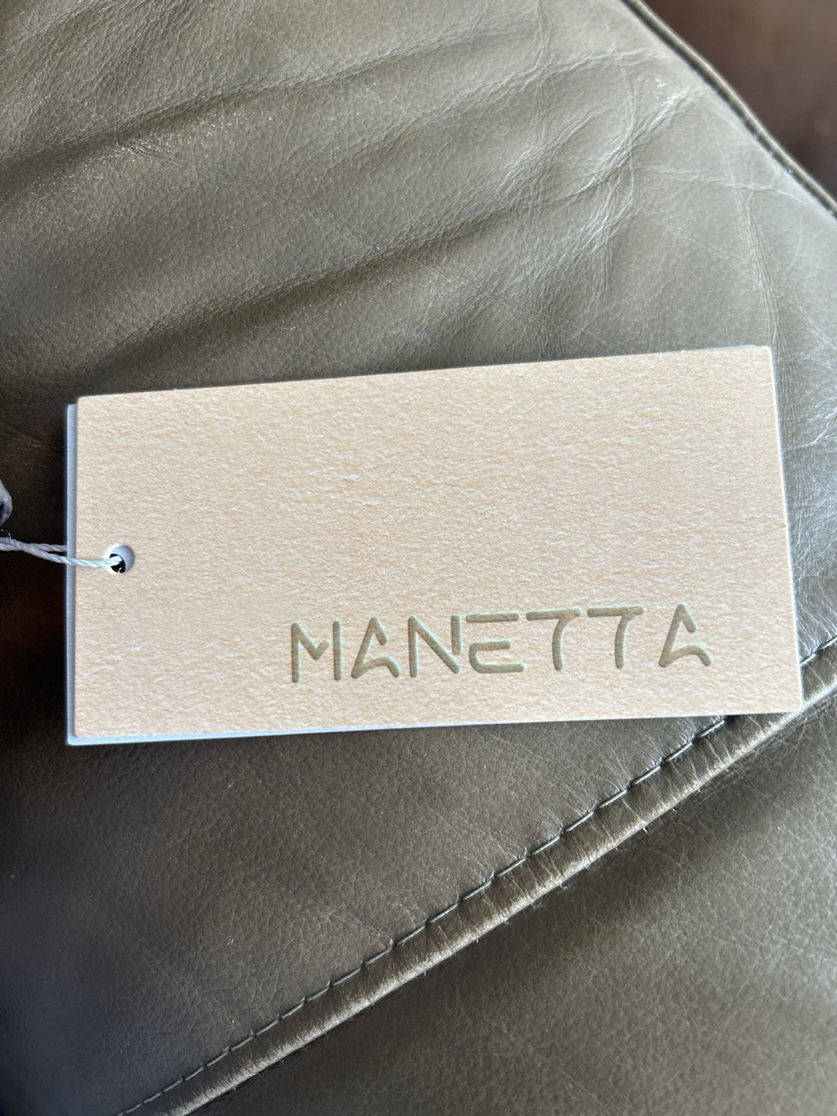 Manetta Dafuqi Backpack Tan Taupe Medium Water Resistant Preppy Minimalist NWT