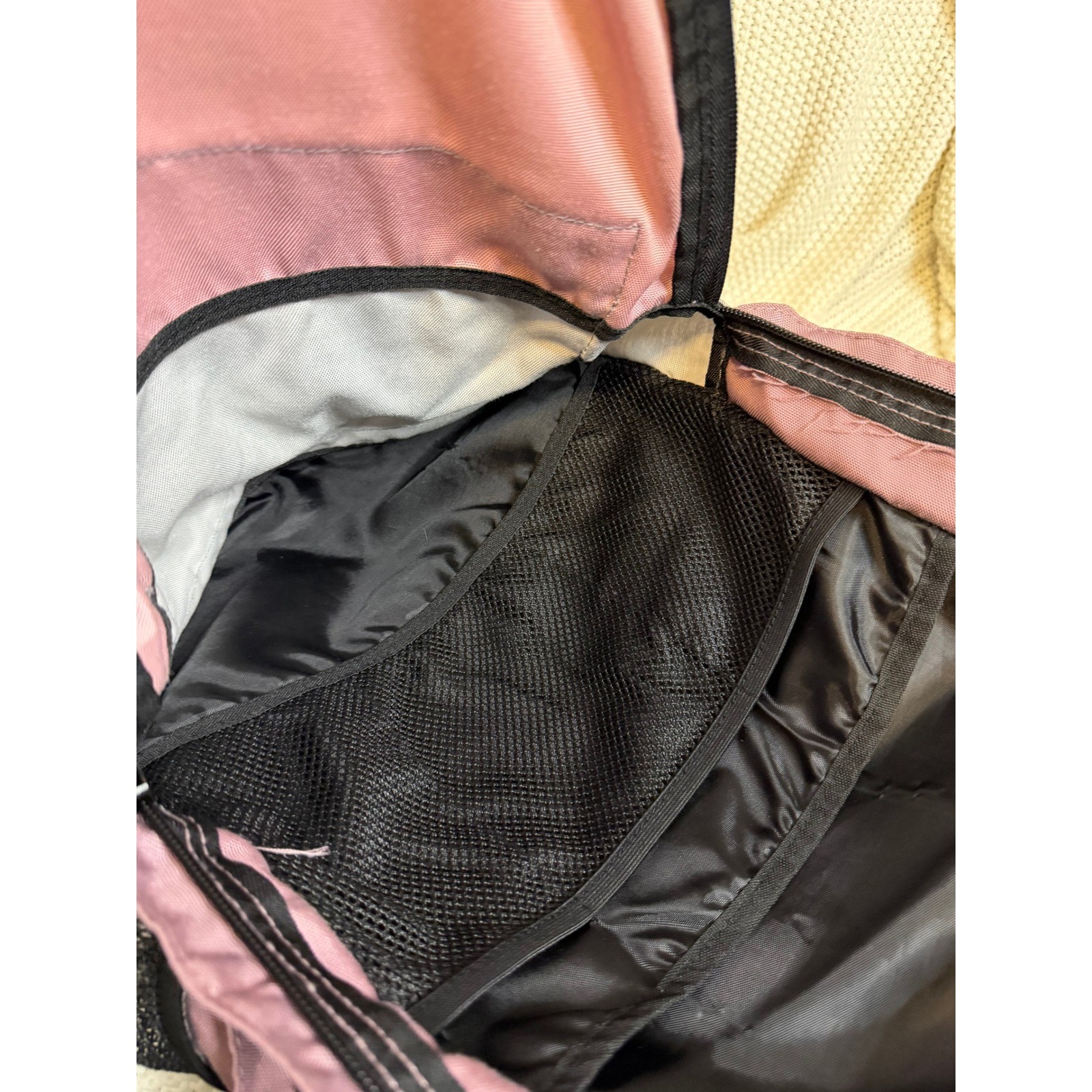 Pink Victoria’s Secret Backpack Mauve Pink Gray Black Logo School Travel Bag