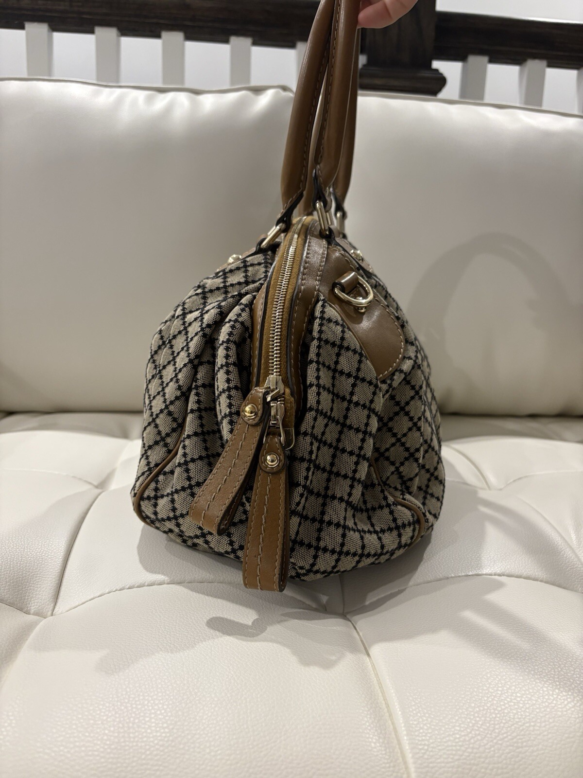 Gucci Diamante Canvas Sukey Medium Tote