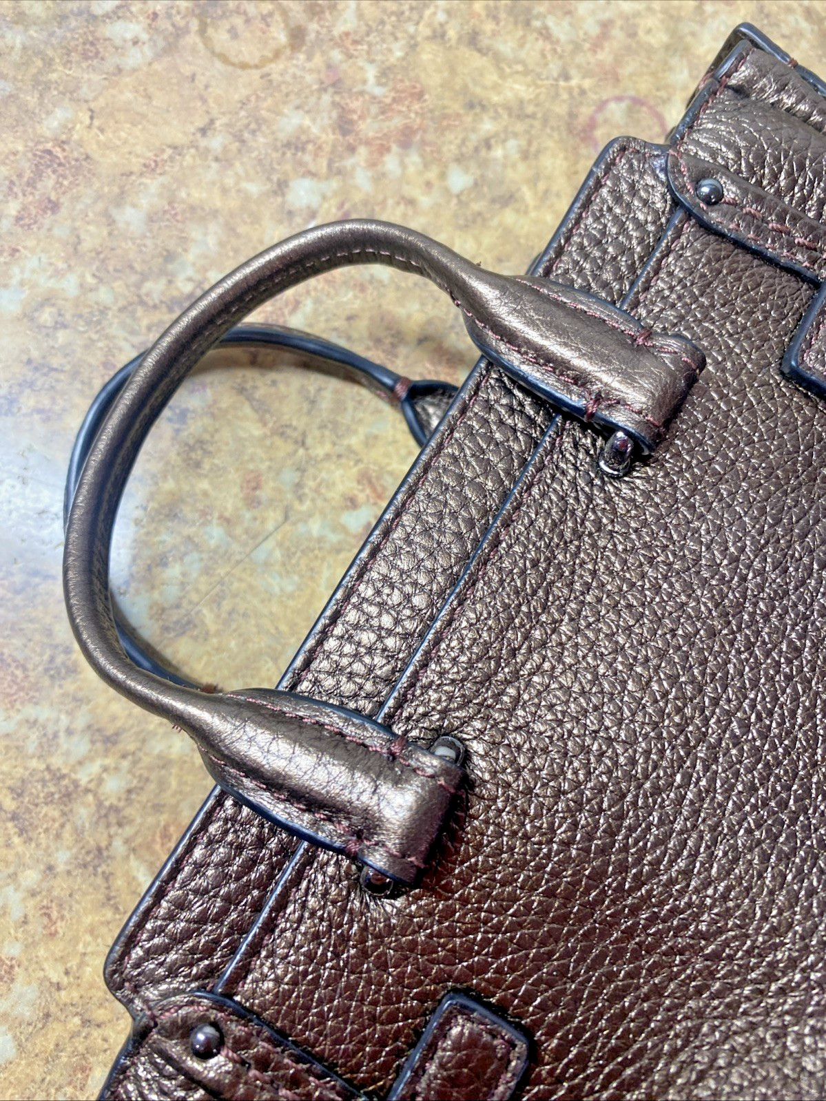 Coach Swagger 15 Pebble Leather Mini Satchel w/ Shoulder Strap Free Shipping