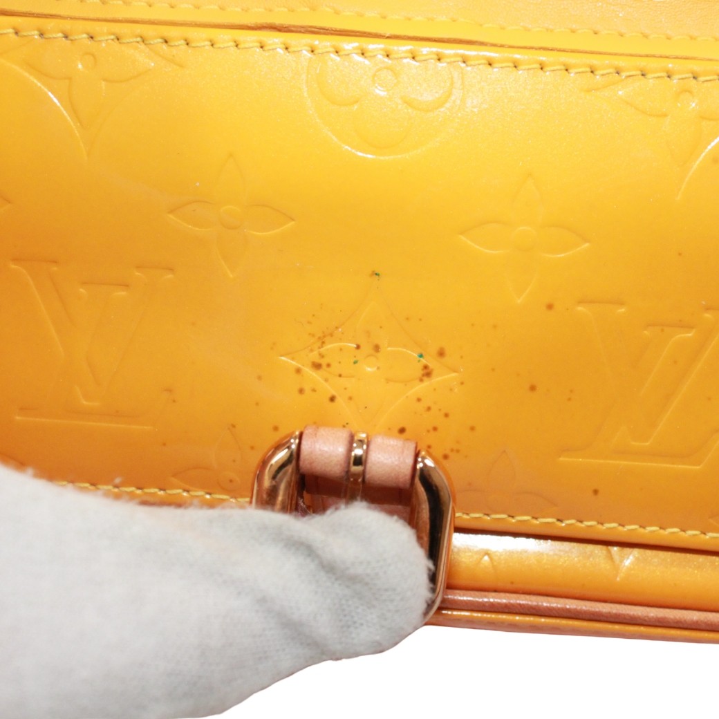 LOUIS VUITTON M91108 Christy MM Shoulder Bag Monogram Vernis yellow Women