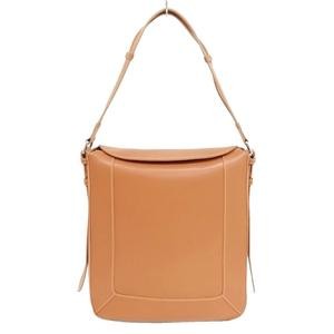 L Avenir Mael Square Shoulder Bag Smooth Square Shoulder Bag Brown Men Women