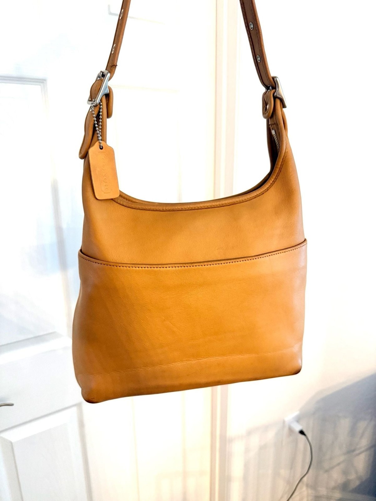 Vintage Coach 9058 Legacy Hobo Bag in British Tan Leather