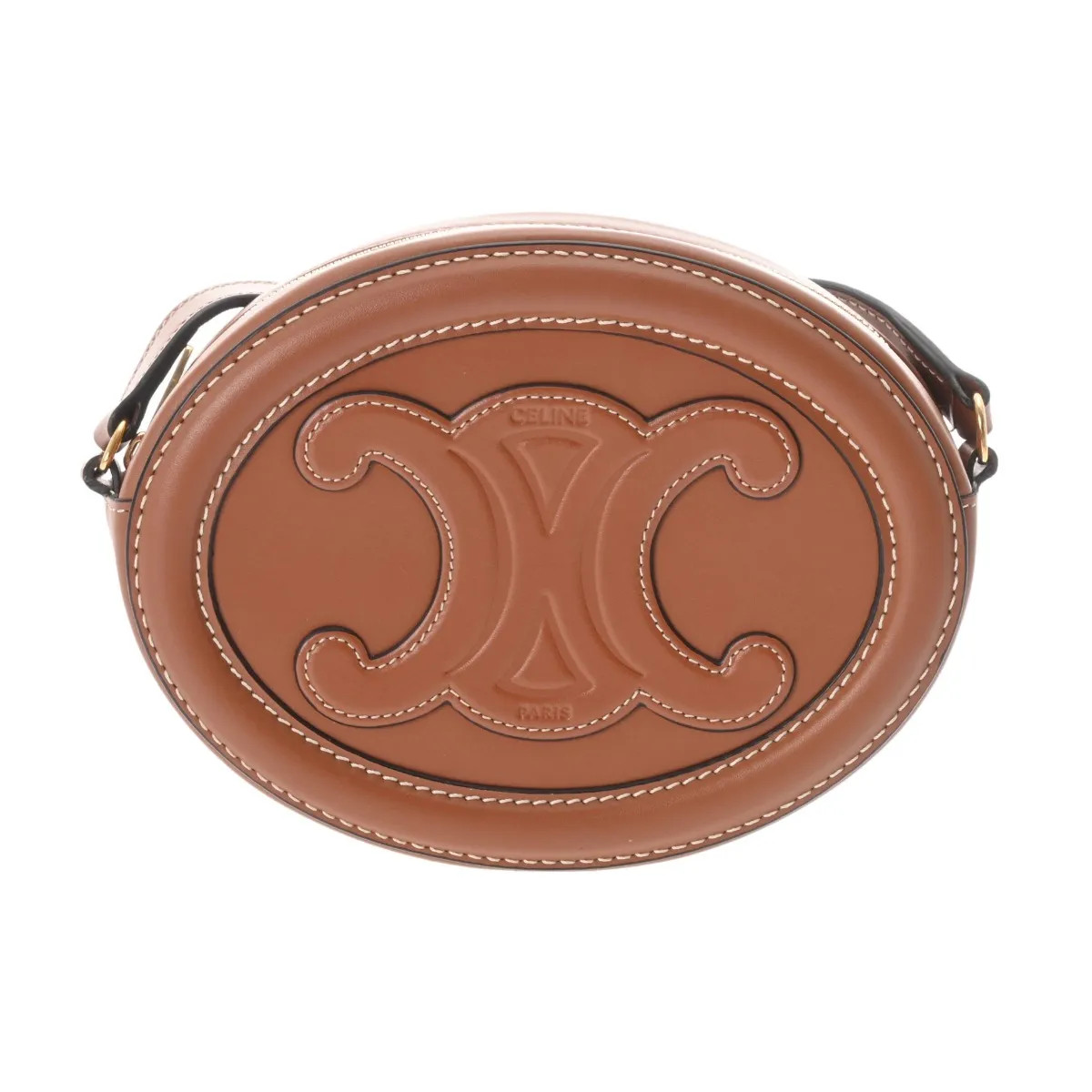 Celine 10l703DPQ.04LU Shoulder Bag Calfskin Beige #WB2615